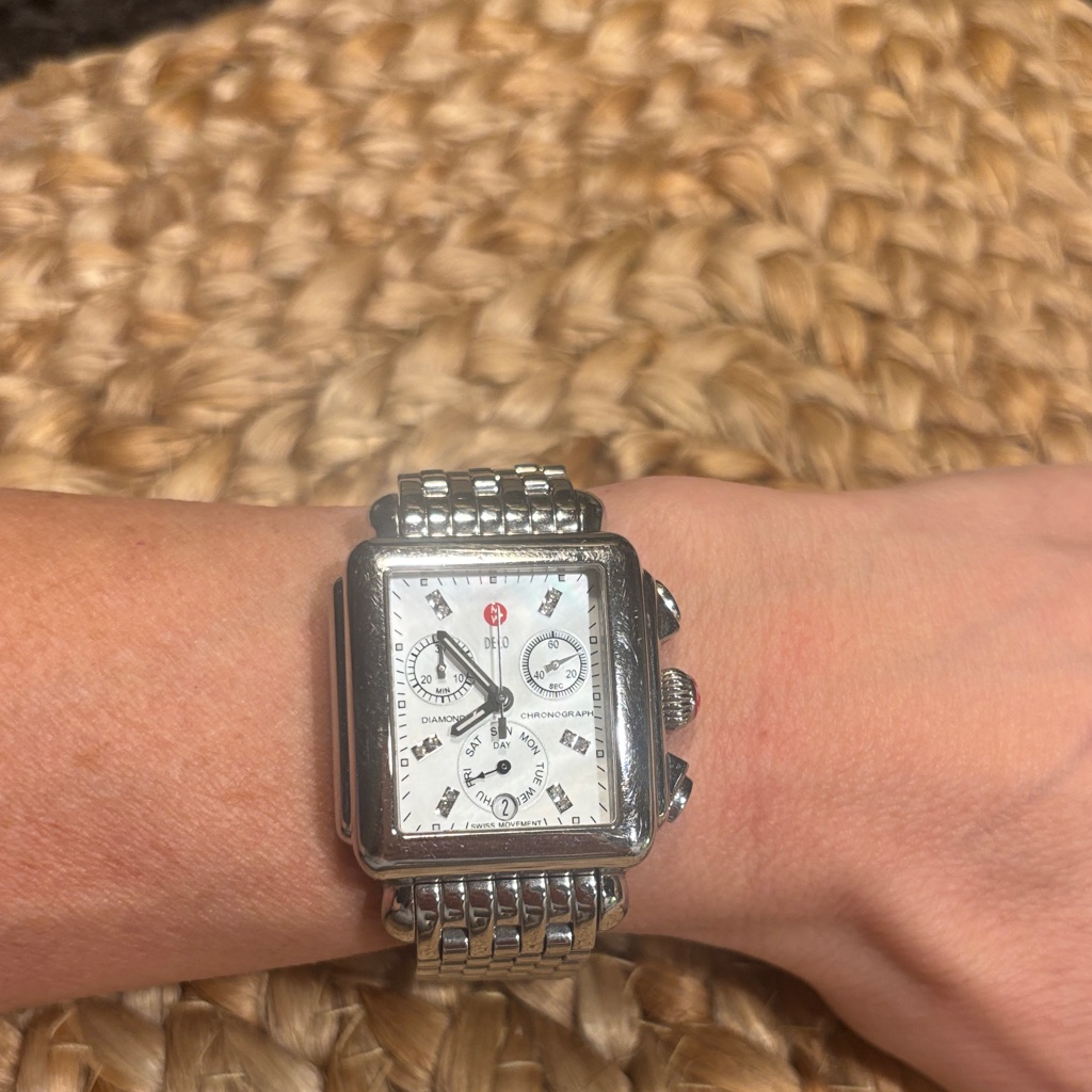 Michele Silver Smartwatch With White Dial 999$